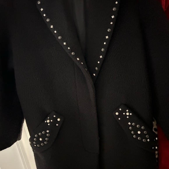 Coach Vintage Embellished Wool  Coat - Picture 4 of 9